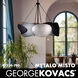 Metalo Misto 6 Light 28 inch Brass / Cola Grey / Matte Black Pendant Ceiling Light